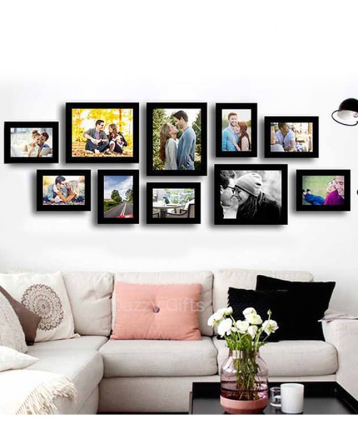 Collage Pictures Black Fiber Photo Frame