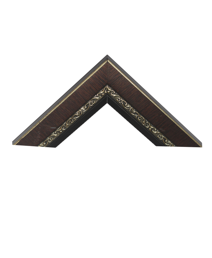 Ornate Silver w/ Cherry Brown Look