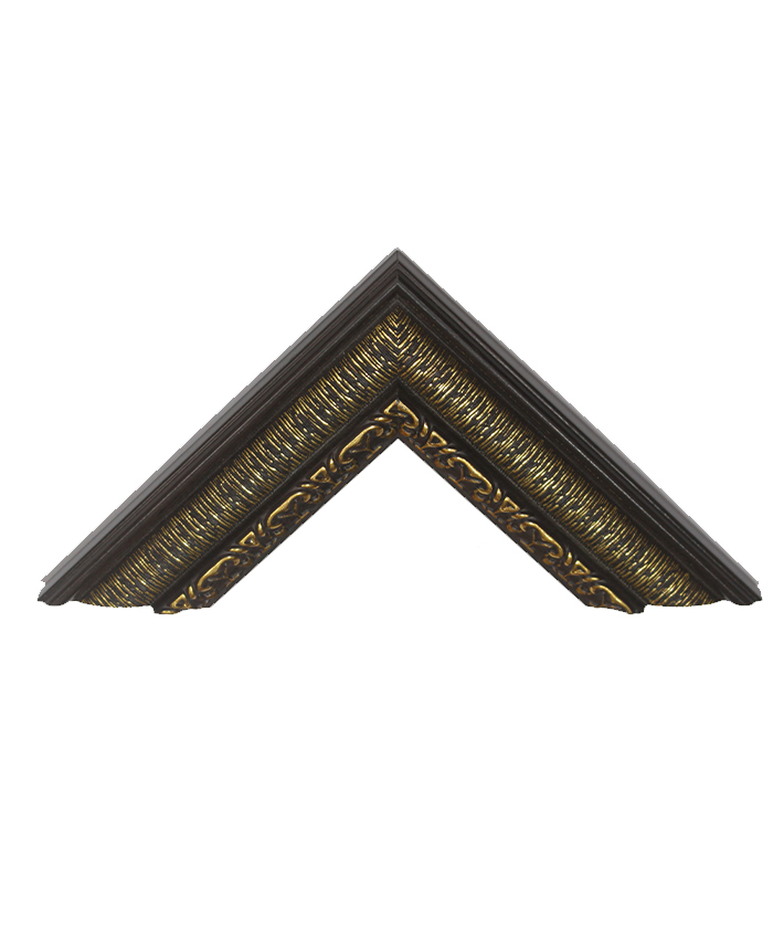 Ornate Gold w/ Black  